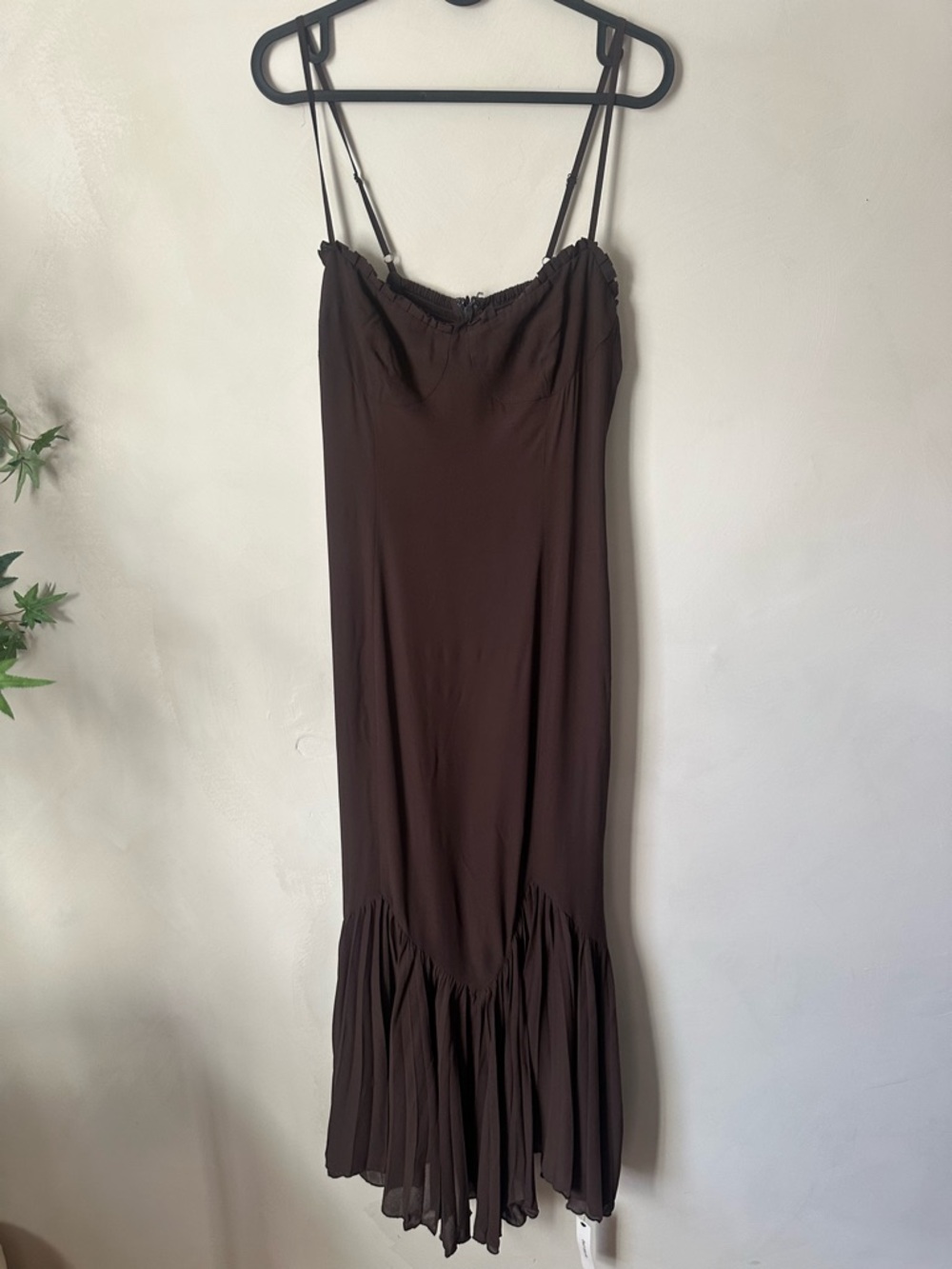 Reformation Aiko Dress in Mole - Size 8 Petite- NWT